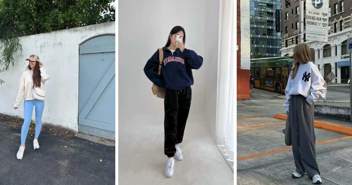 Sweatshirt and Sneakers