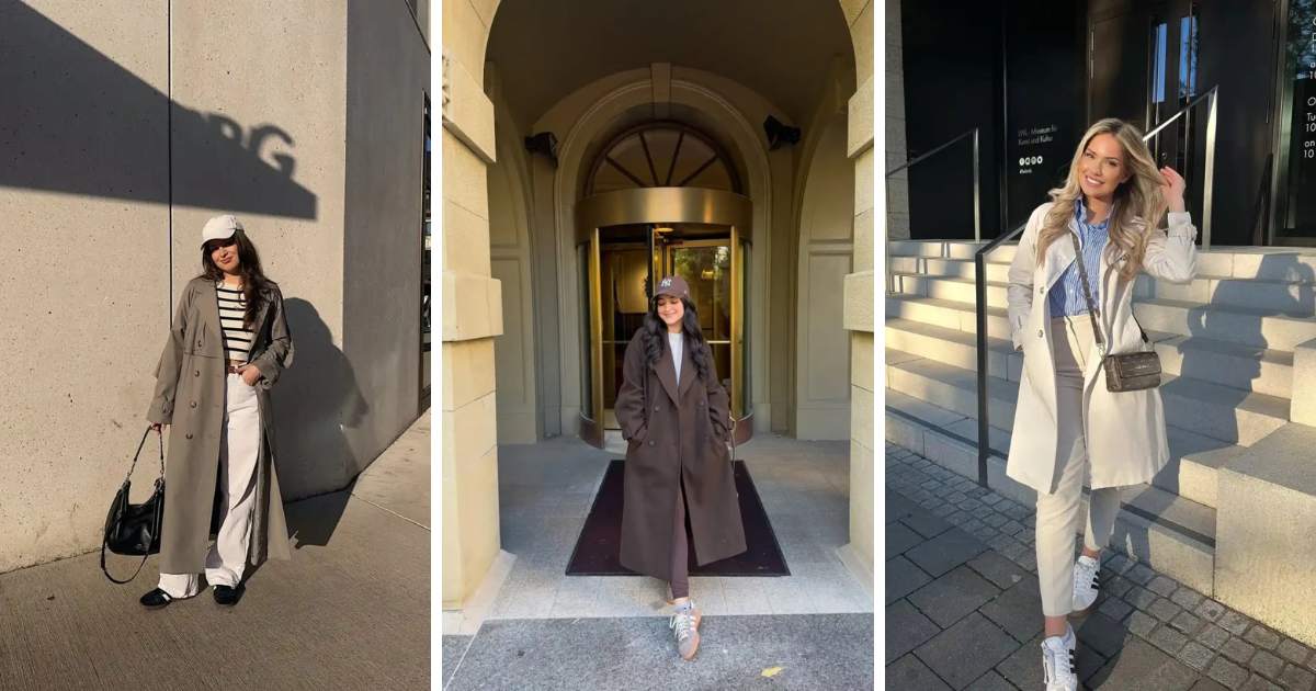 Trench Coat Outfit Ideas with Sambas