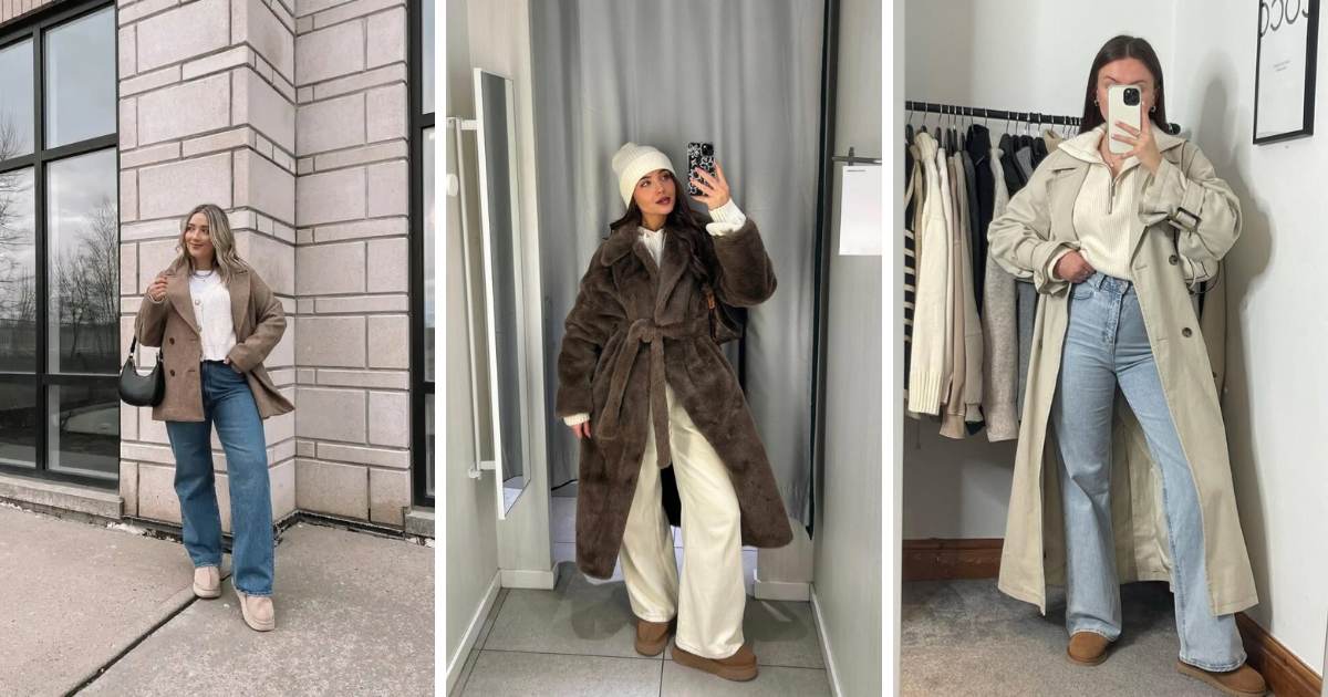 Wide-Leg Jeans and Uggs Outfits