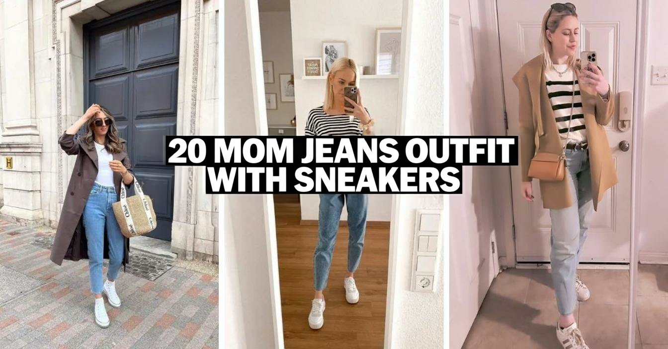 Mom Jeans Outfit with Sneakers