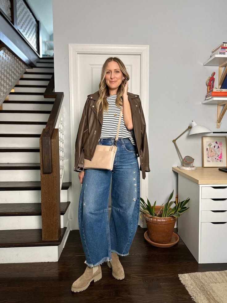 Casual Moto Jacket Chelsea Boots Outfit