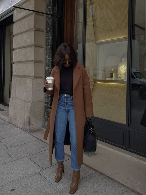 City Chic Mom Jeans Outfit with Ankle Boots