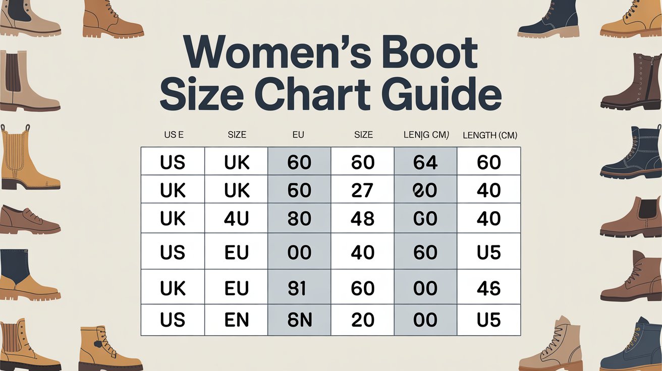 Women’s Boot Size Chart Guide