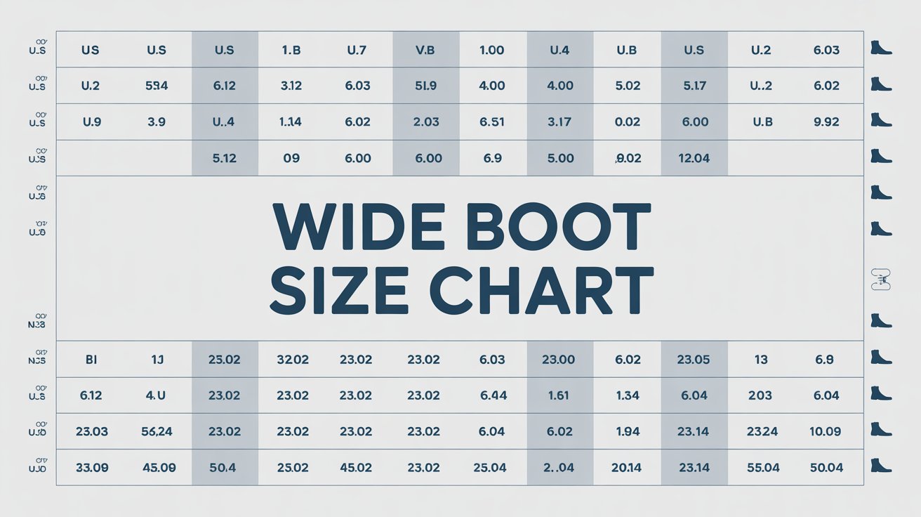 Wide Boot Size Chart Guide