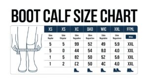 Boot Calf Size Chart & Guide for Perfect Fit and Comfort