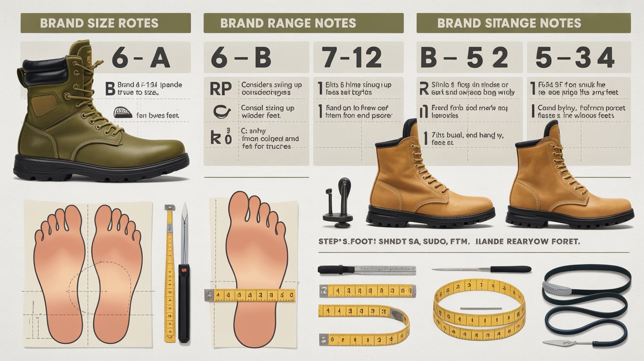 Use this military boot size chart to find the perfect fit. Includes foot measurements, width guide, and sizing tips for tactical and combat boots.