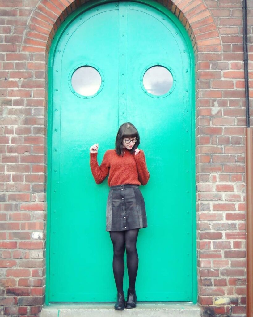 Vintage Mini Skirt Chelsea Boots Outfit
