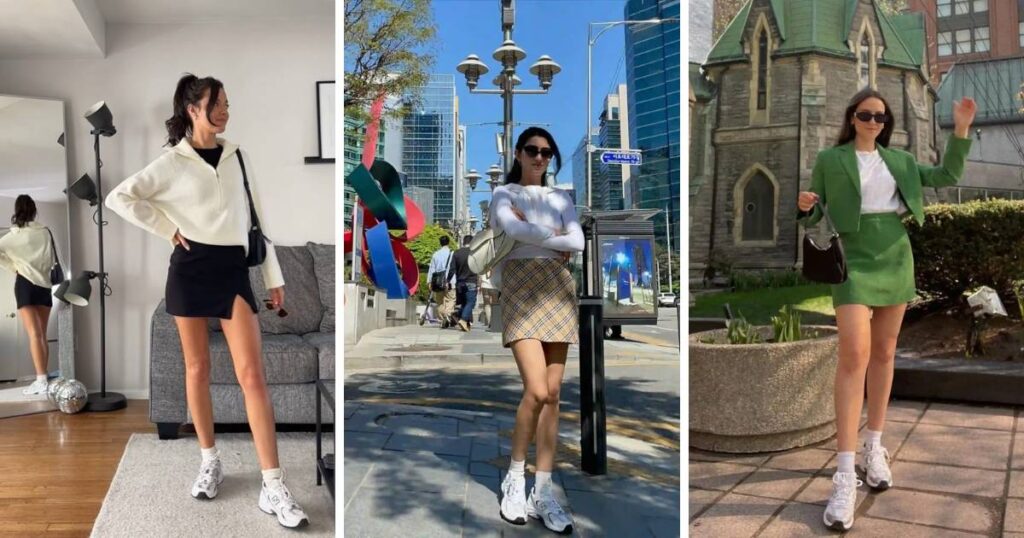 17 Easy New Balance 530 Skirt Outfits for Effortless Style