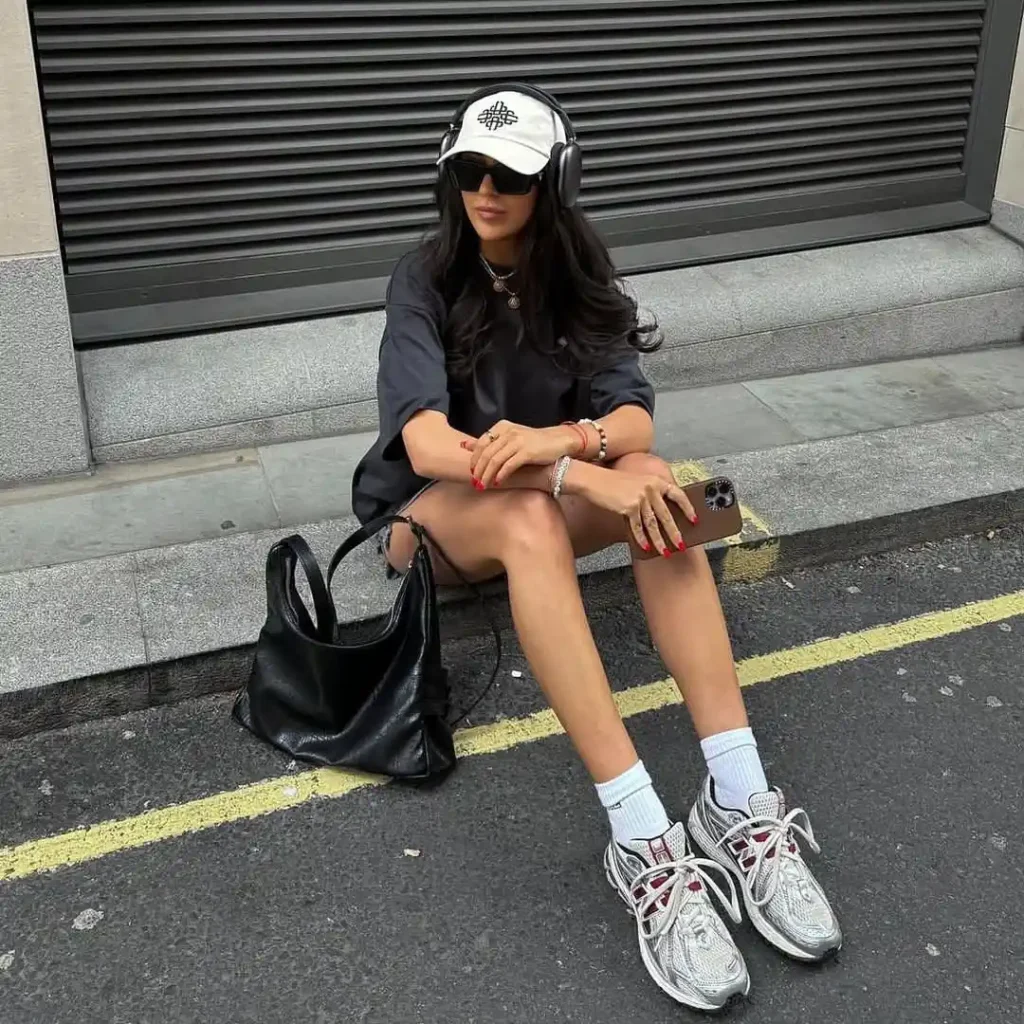 Casual Street Style with Oversized Tee and New Balance 1906R