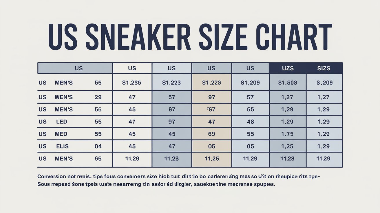 US Sneaker Size Chart