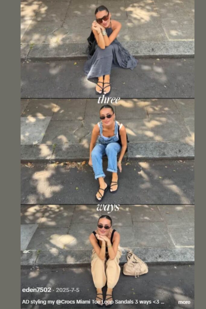 toe-loop sandals outfit
