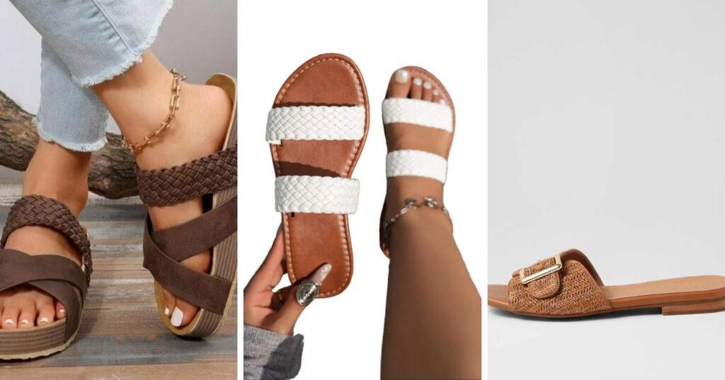 Woven and Textured Sandal