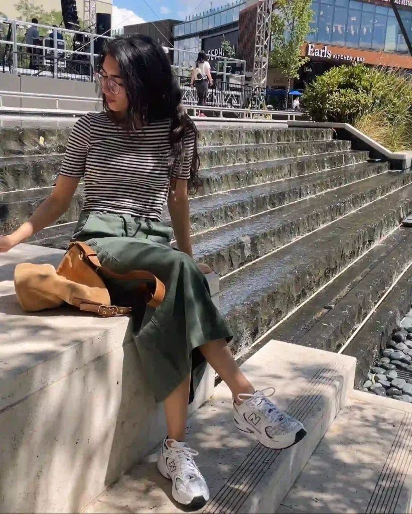 Casual Summer Mix with New Balance Sneakers