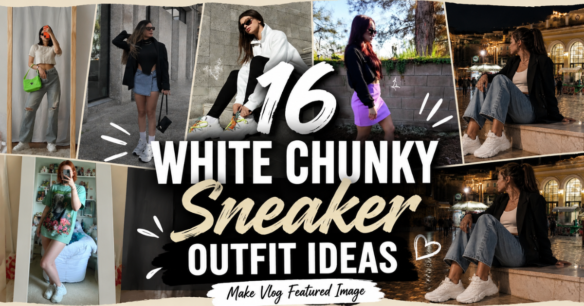 16 Trendy White Chunky Sneaker Outfit Ideas