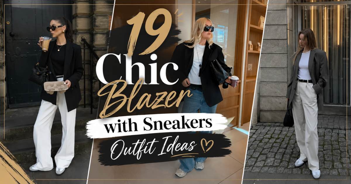 19 Chic Blazer with Sneakers Outfit Ideas