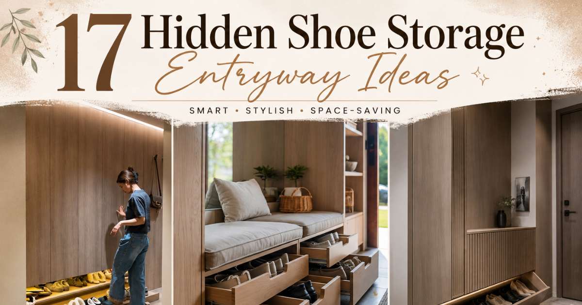 17 Hidden Shoe Storage Entryway Ideas