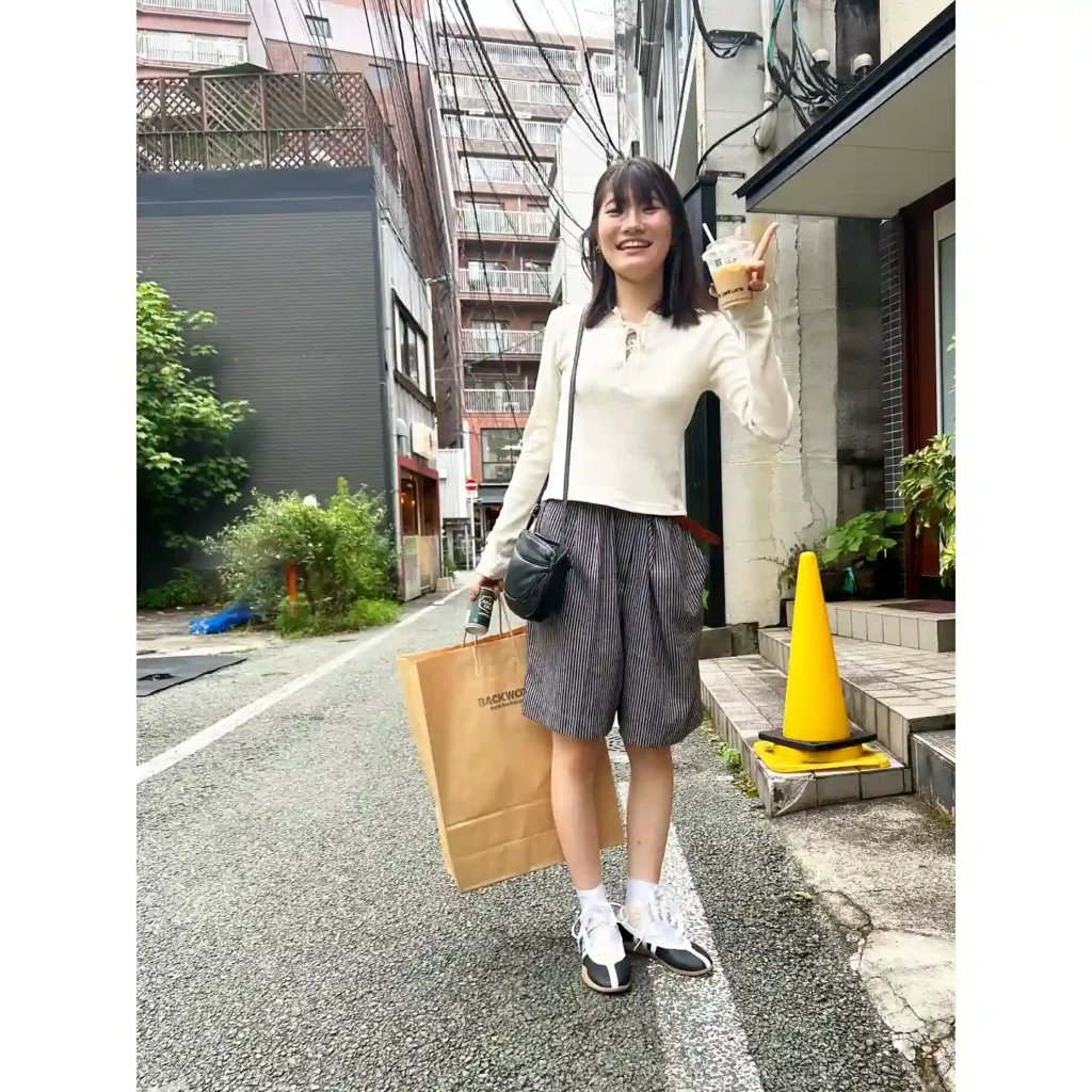 Long Sleeve Top with Shorts and Ballet Shoes