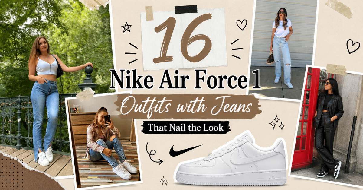 Nike Air Force 1 Outfits with Jeans