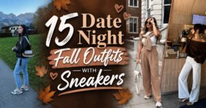 15 Date Night Fall Outfits with Sneakers That Skip the Heels Entirely