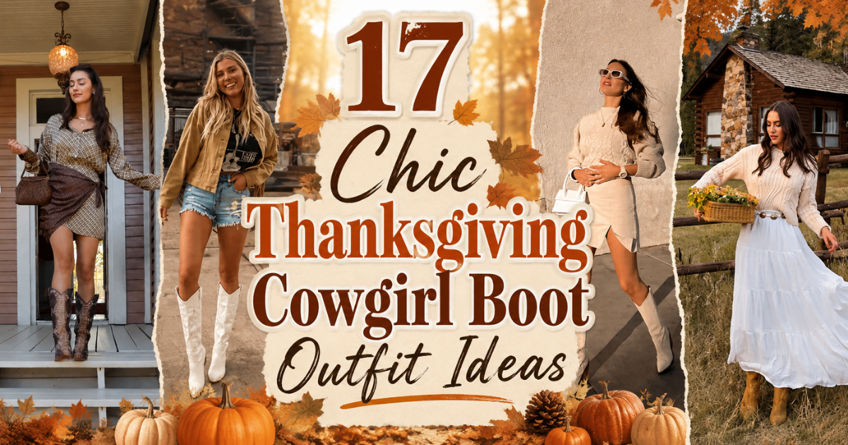 17 Chic Thanksgiving Cowgirl Boot Outfit Ideas
