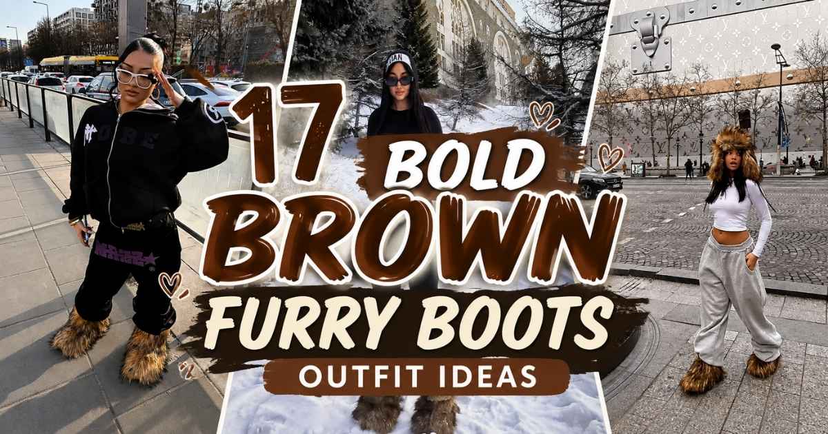 Bold Brown Furry Boots
