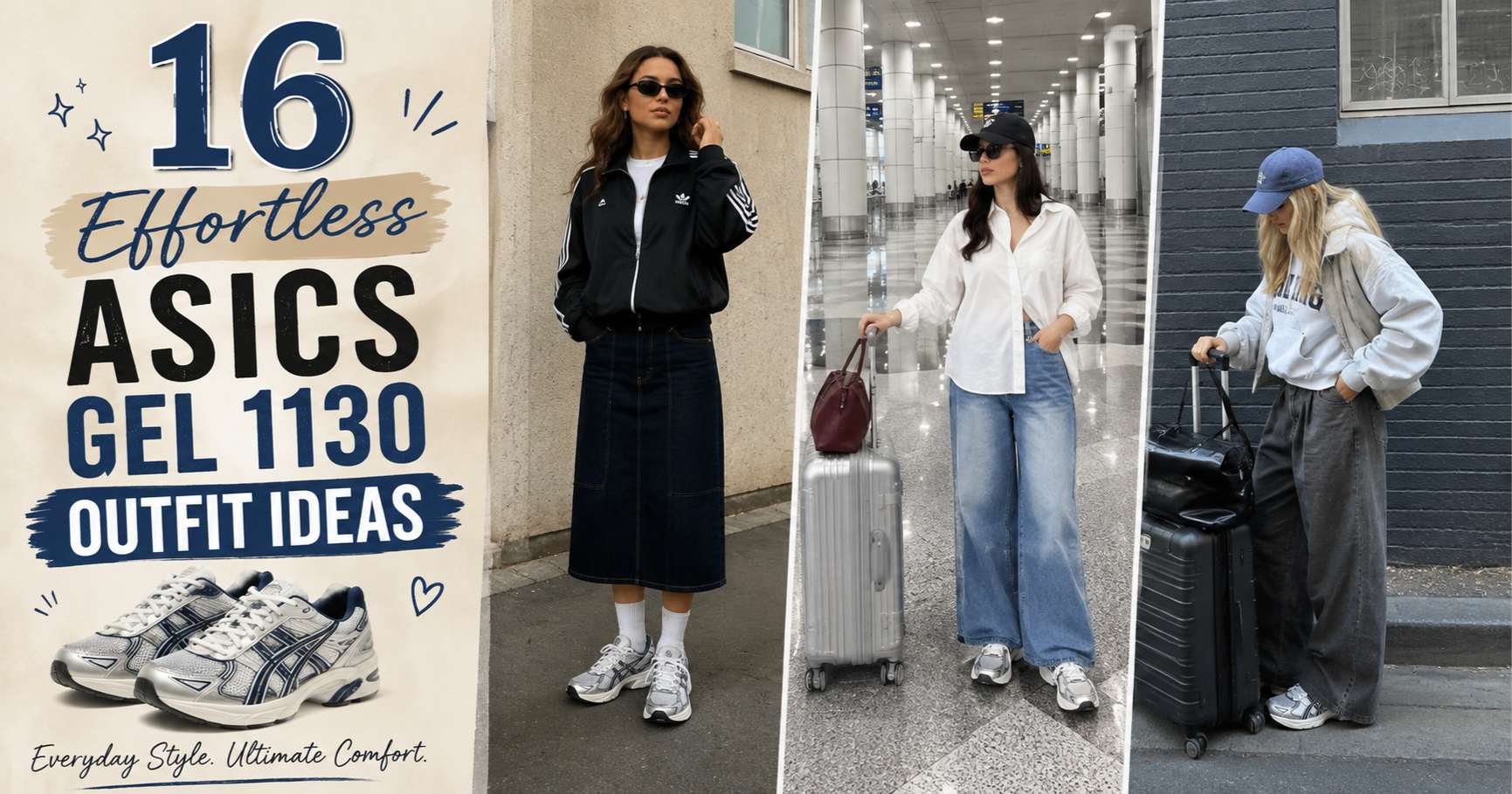 Effortless ASICS Gel 1130 Outfit Ideas