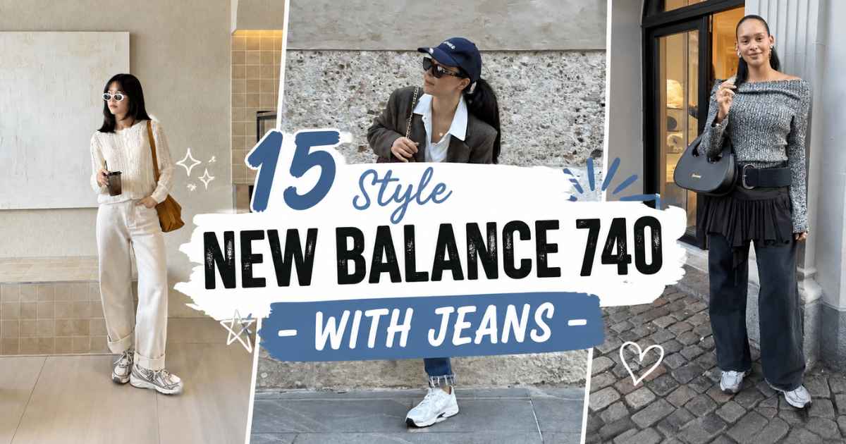 Style New Balance 740 with Jeans