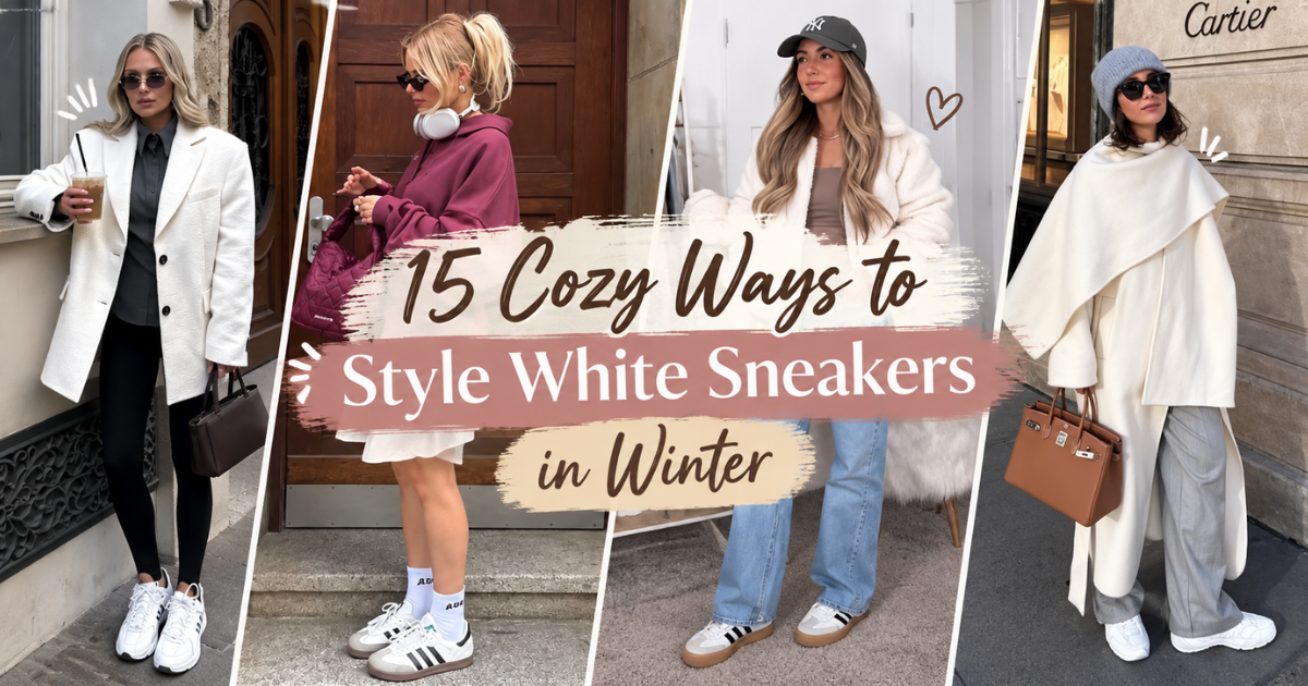 15 Cozy Ways to Style White Sneakers in Winter