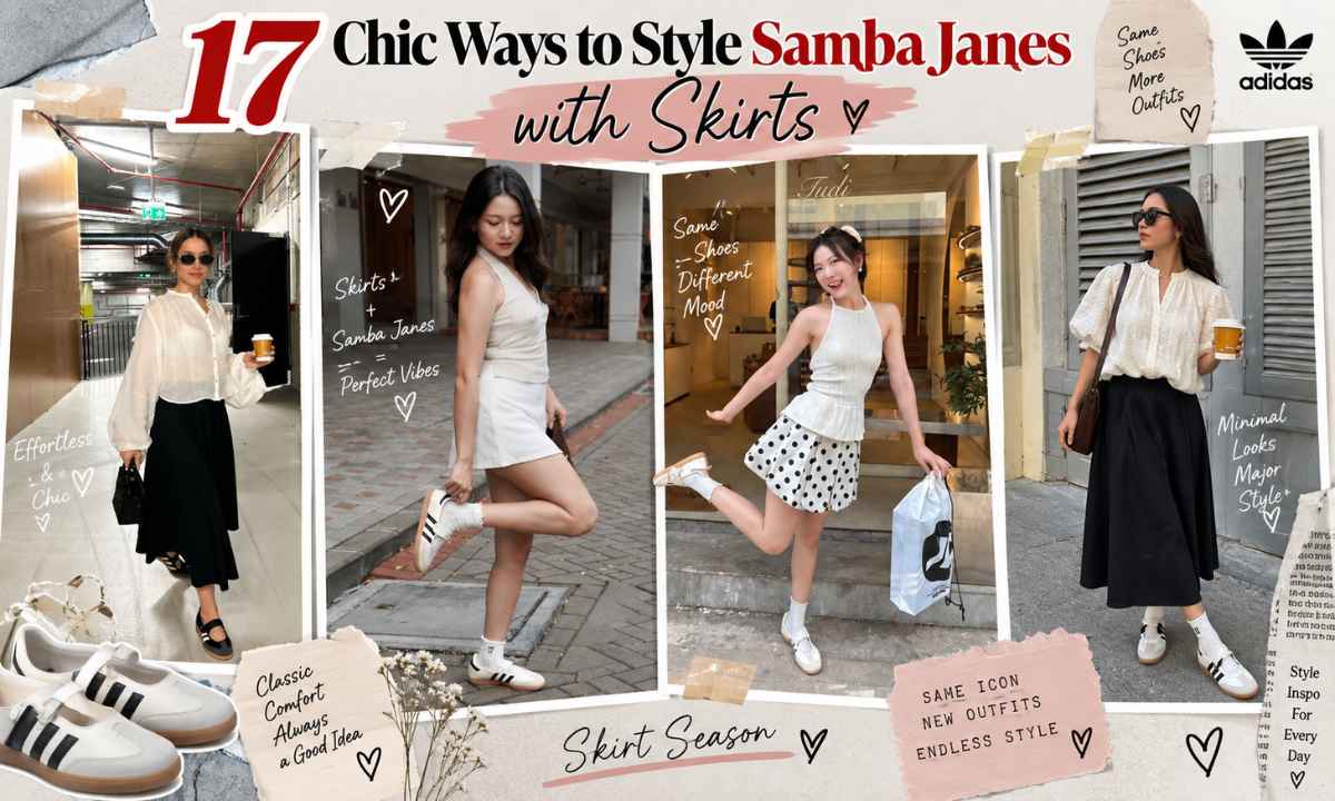 17 Chic Ways to Style Samba Janes with Skirts