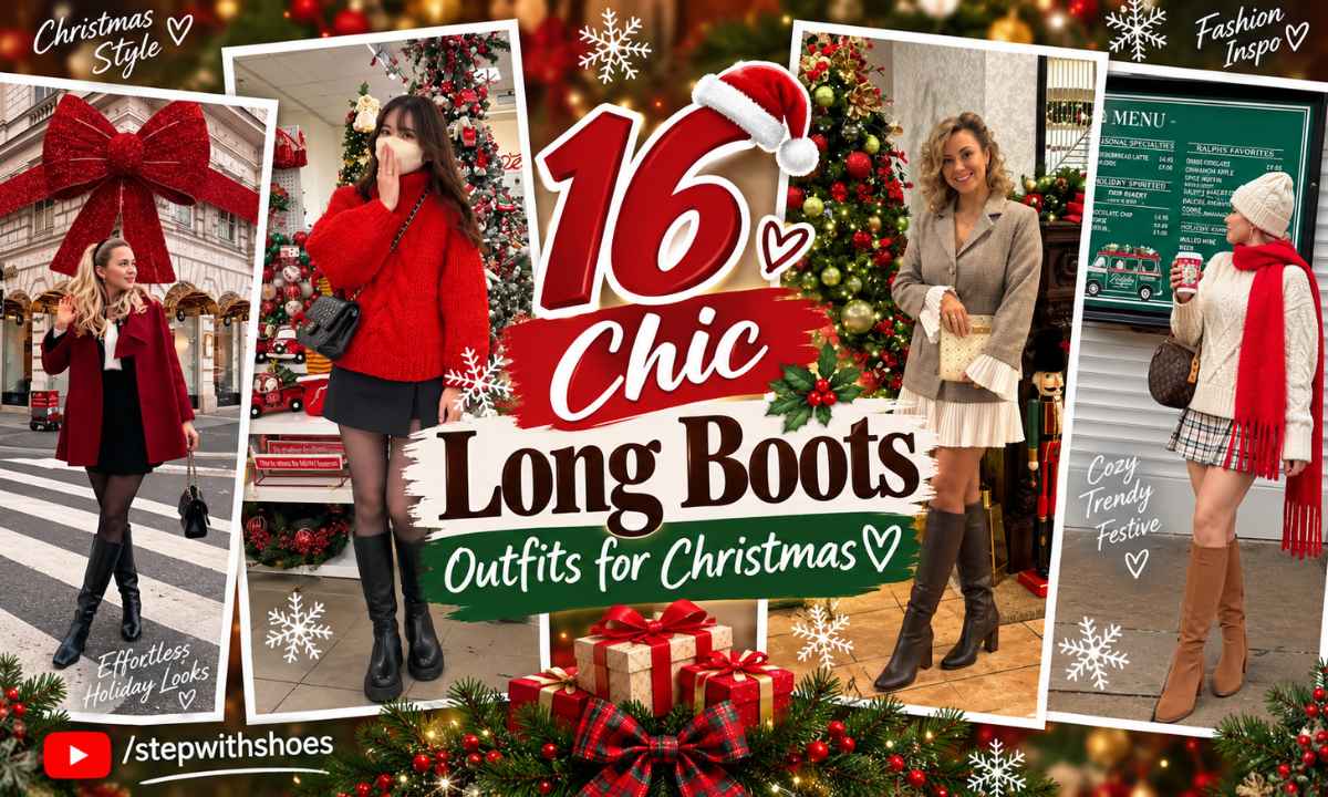 16 Chic Long Boots Outfits for Christmas