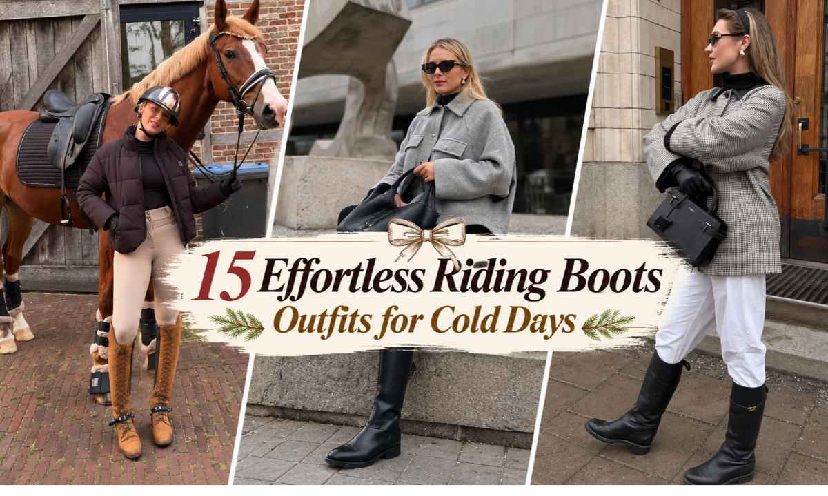 Riding Boots Outfits for Cold Days