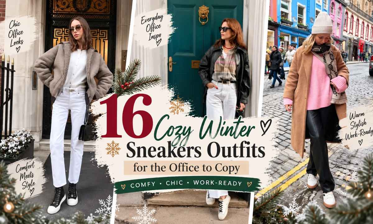 Winter Sneakers Outfits for the Office to Copy
