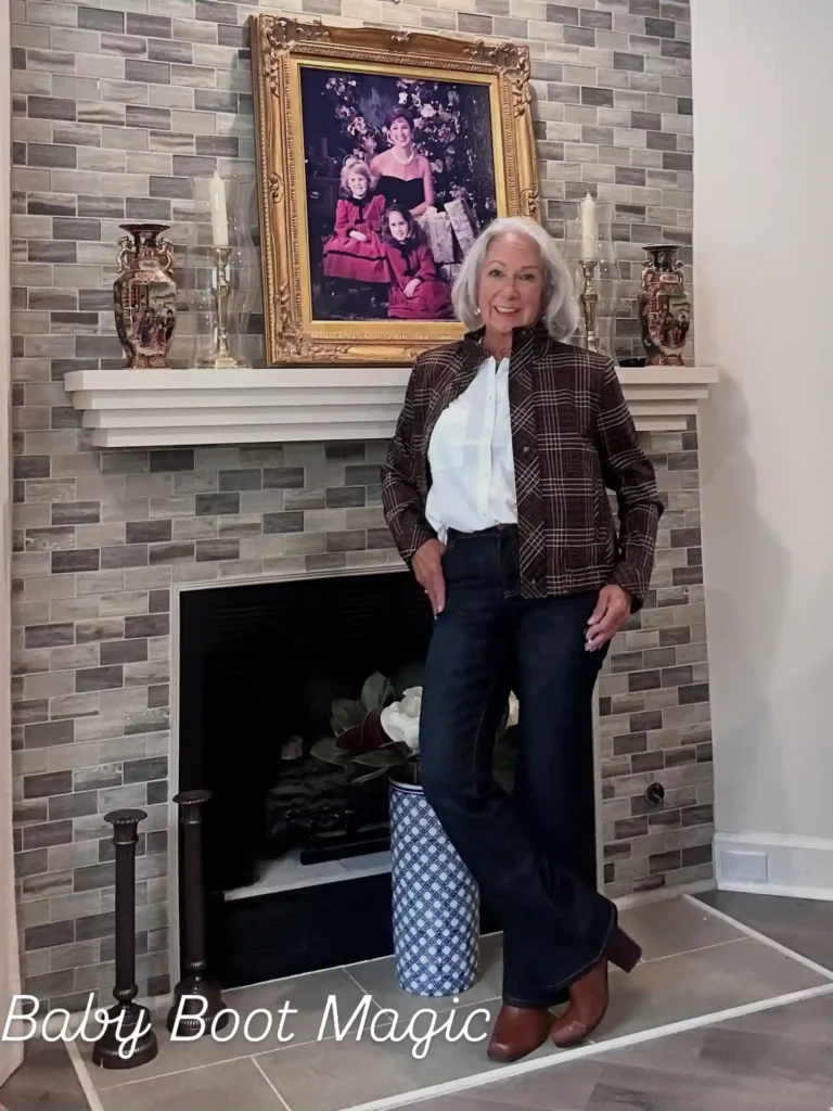 Plaid Jacket and White Shirt for a Polished Work Look