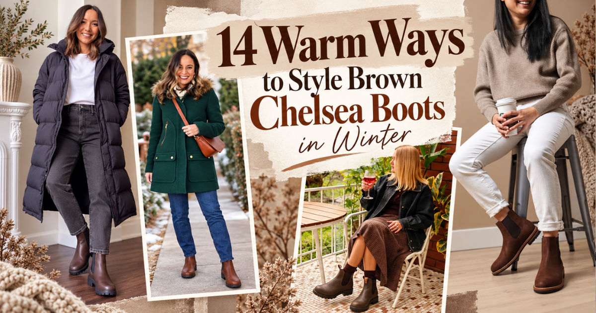 14 Warm Ways to Style Brown Chelsea Boots in Winter