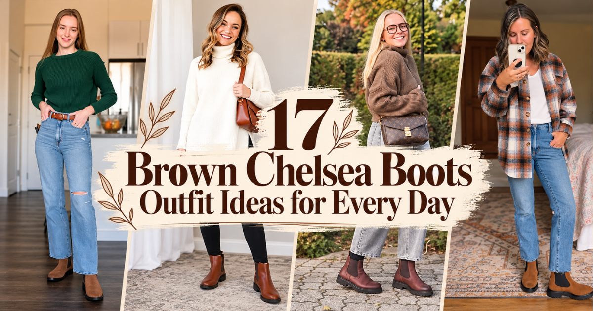 17 Brown Chelsea Boots Outfit Ideas for Every Day